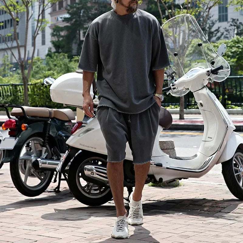 Conjunto Draxen™ de punto de primera calidad, con corte oversize y estilo urbano