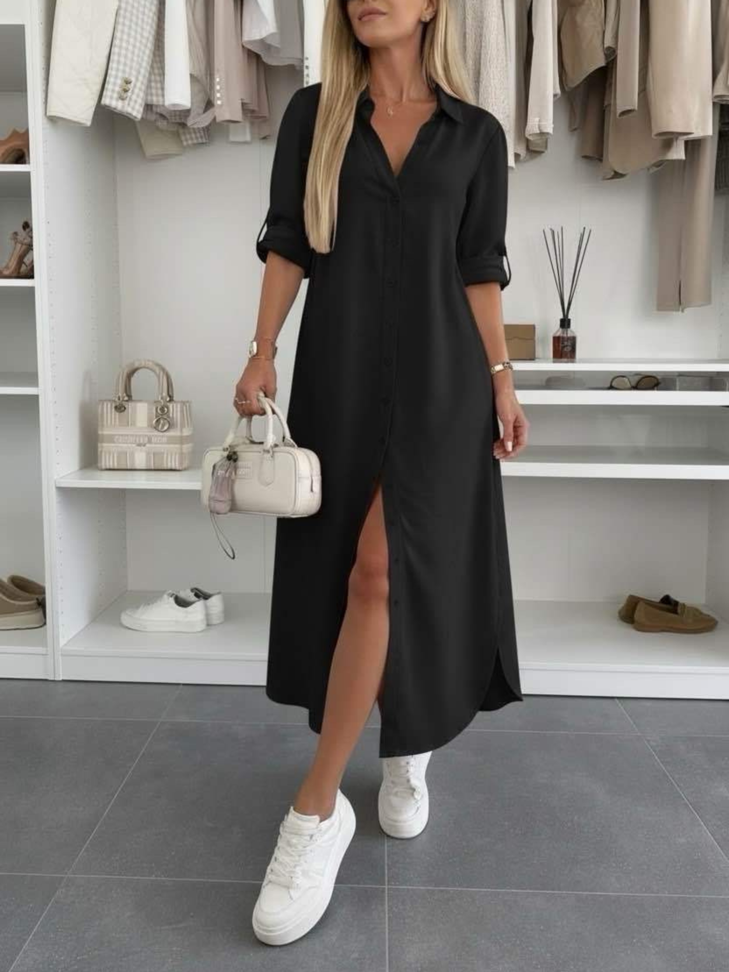 Vestido camisero oversize