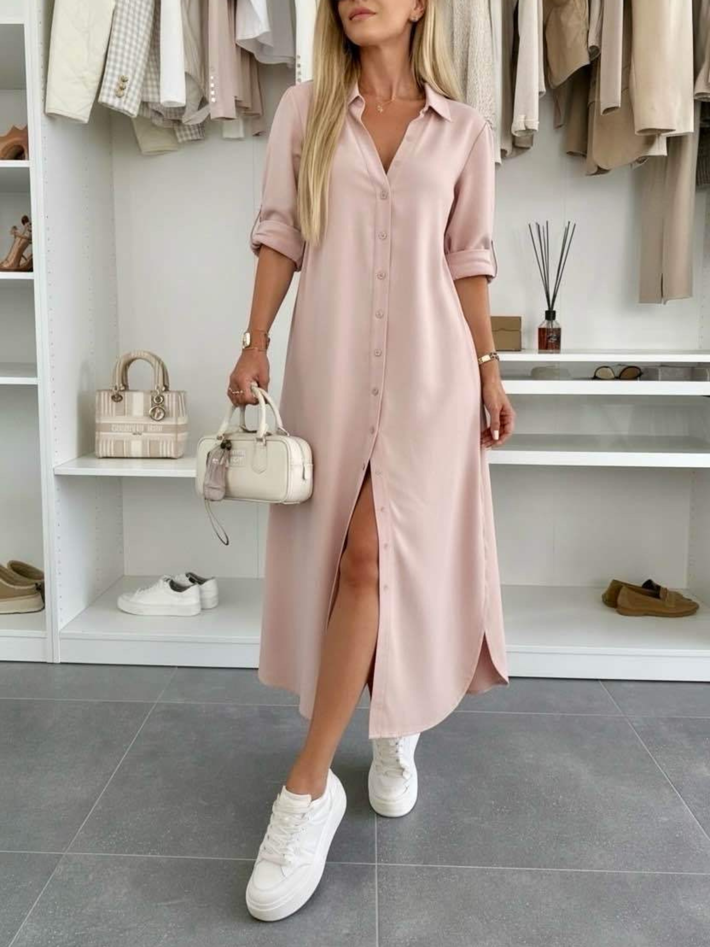 Vestido camisero oversize
