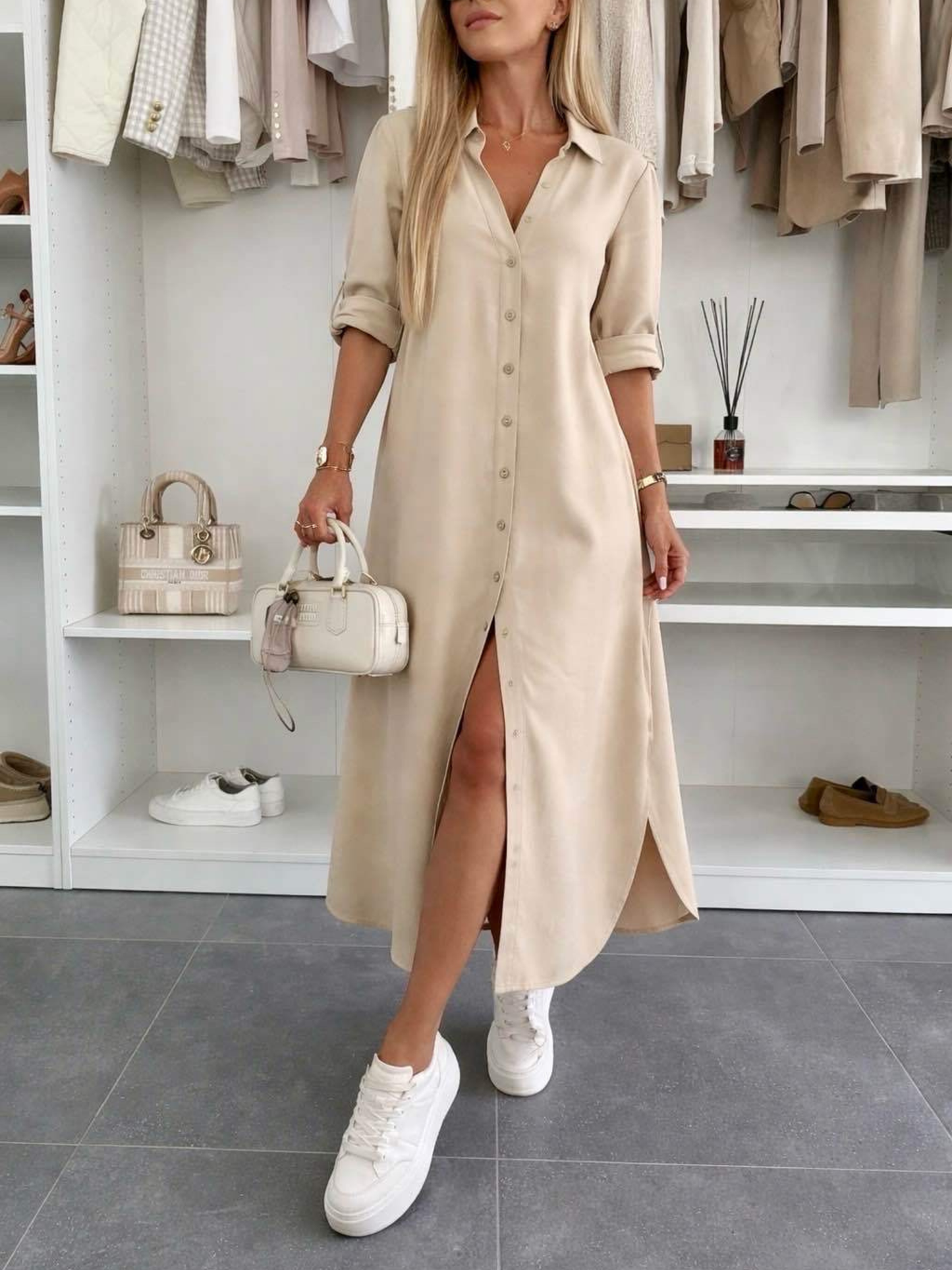 Vestido camisero oversize