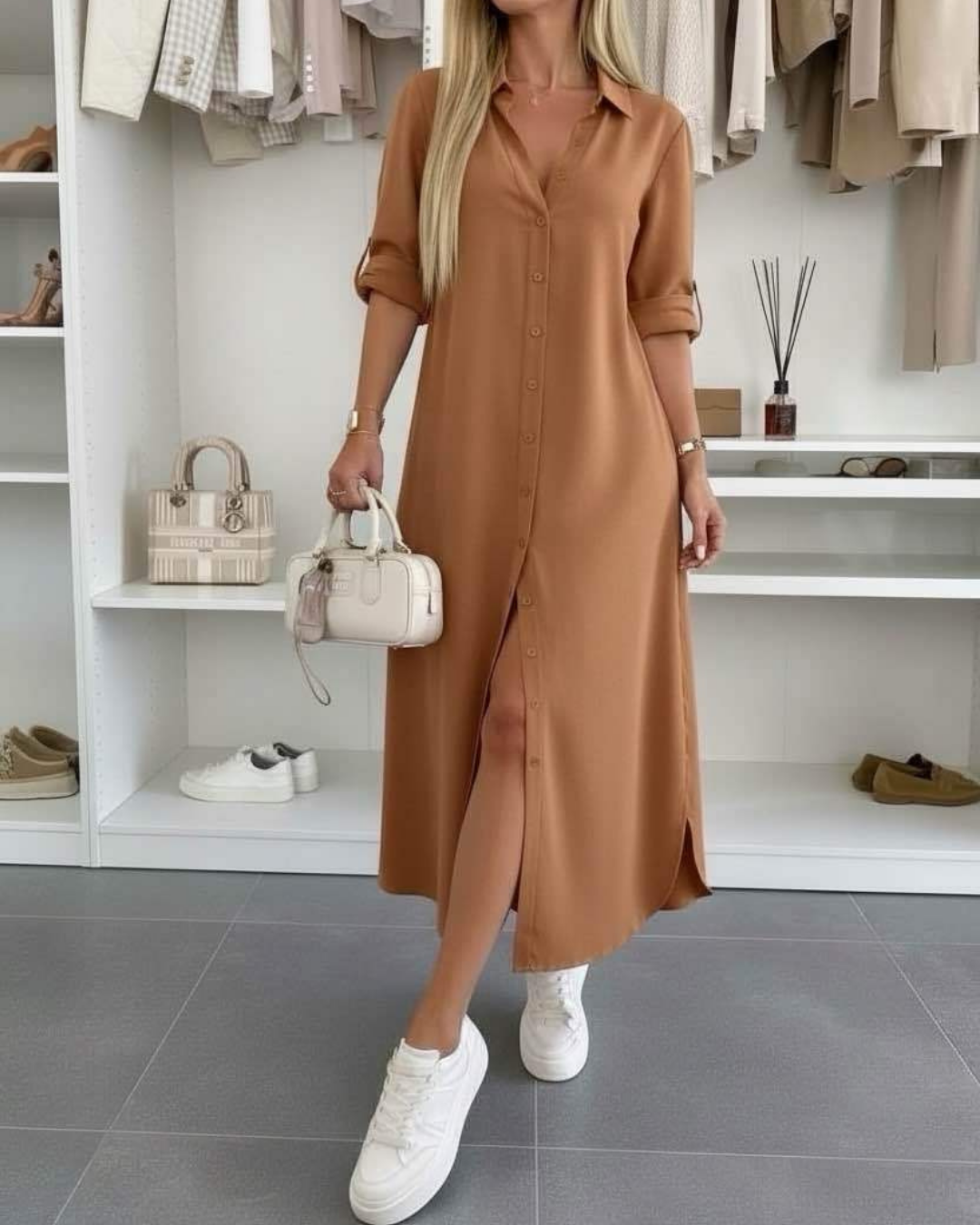 Vestido camisero oversize