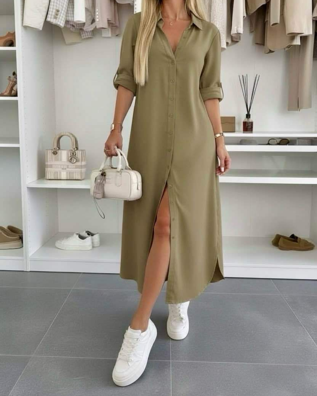 Vestido camisero oversize