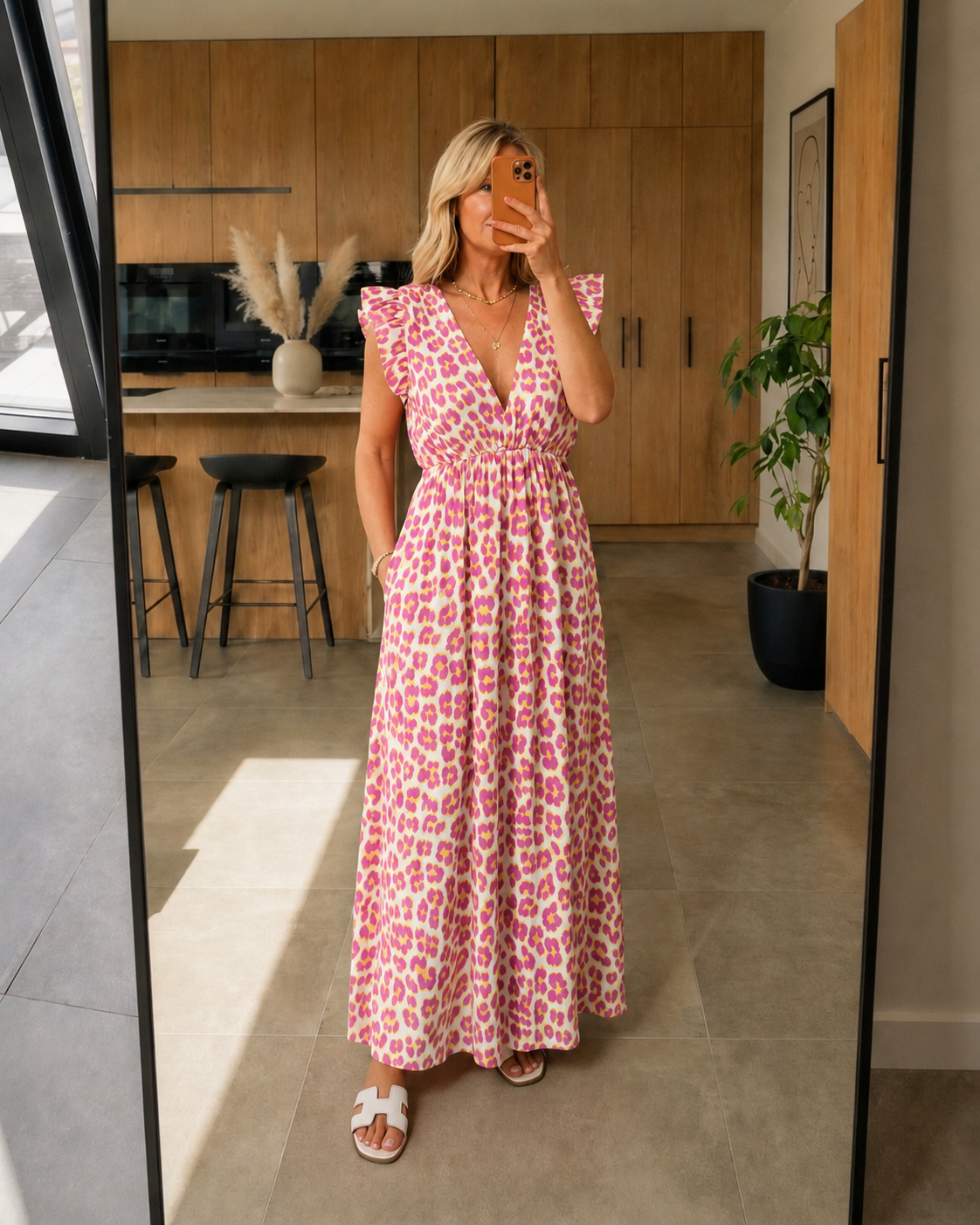 Vestido con volantes Leo