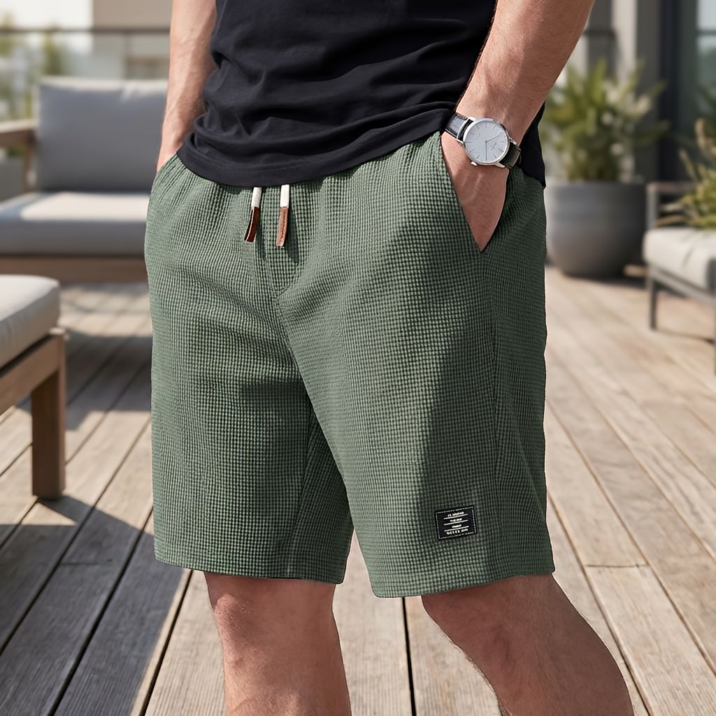 Pantalones cortos para hombre | Cómodos pantalones cortos de verano con cintura elástica