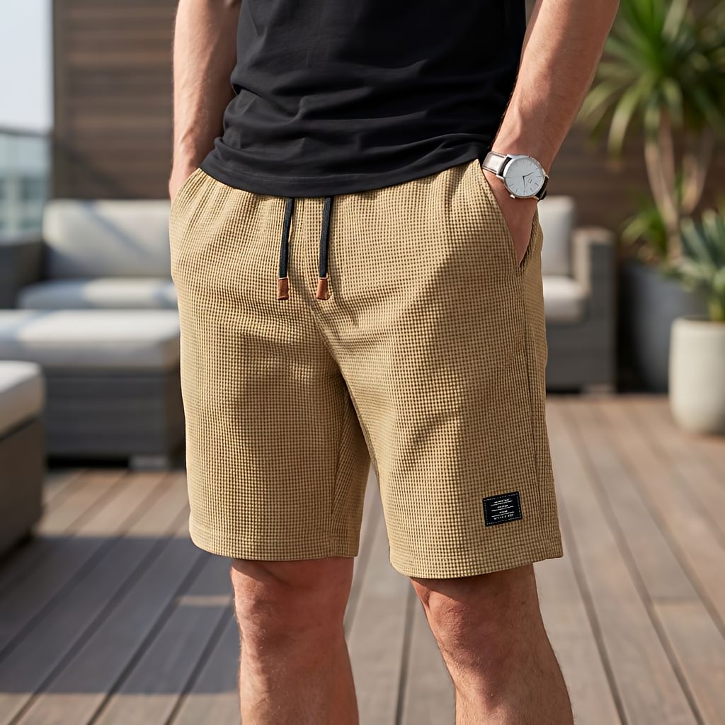 Pantalones cortos para hombre | Cómodos pantalones cortos de verano con cintura elástica