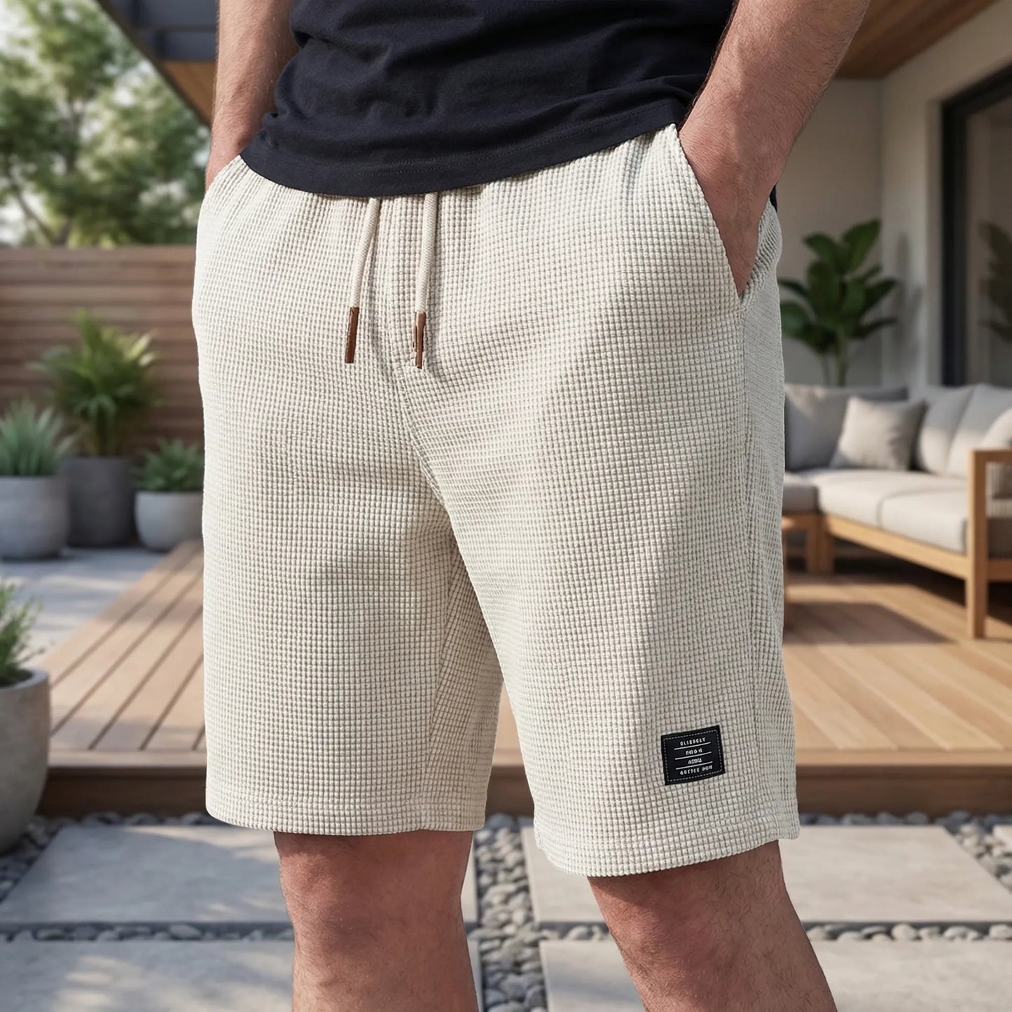 Pantalones cortos para hombre | Cómodos pantalones cortos de verano con cintura elástica