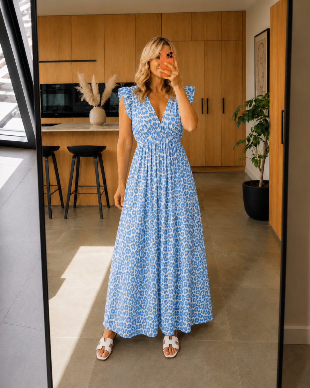 Vestido con volantes Leo
