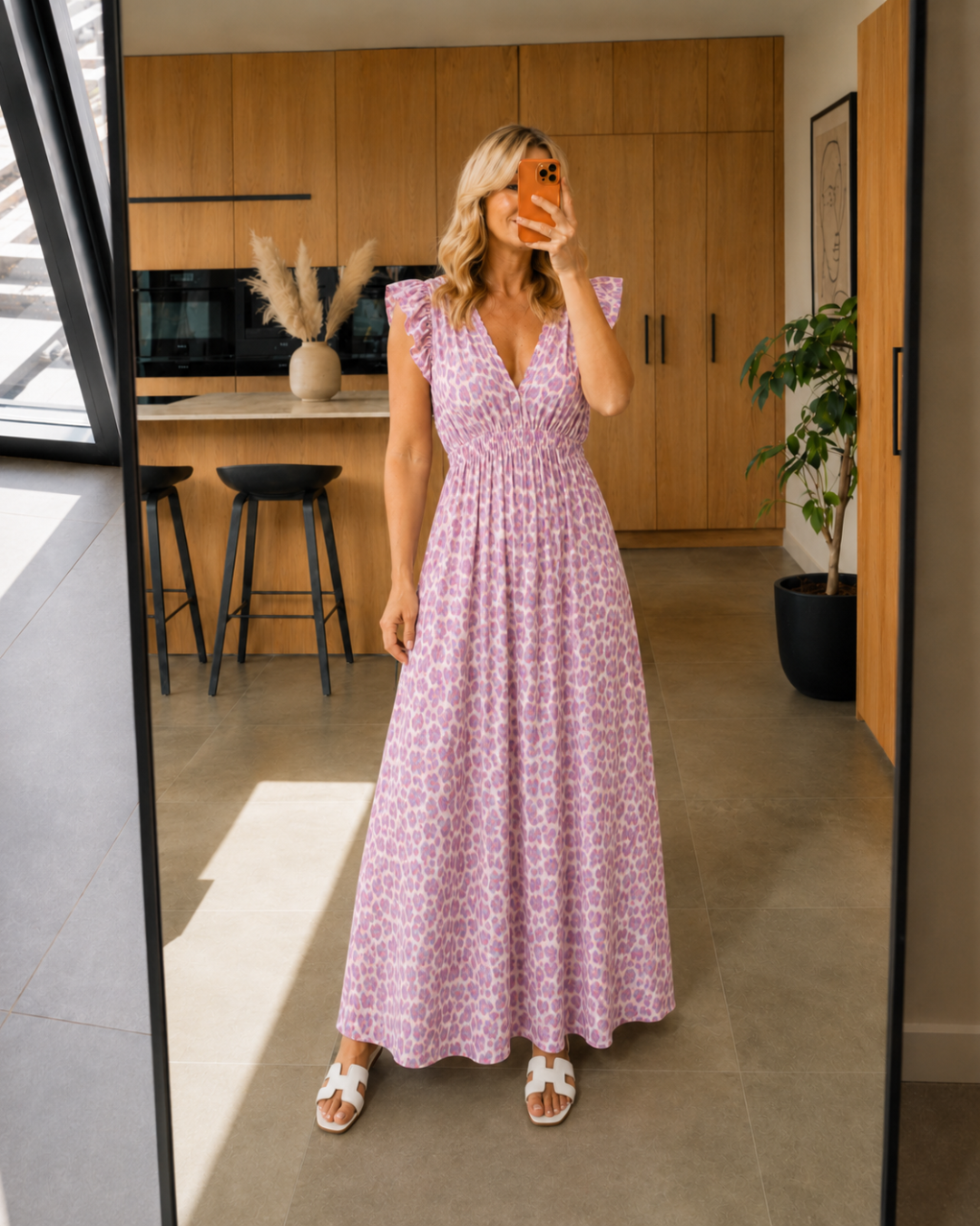 Vestido con volantes Leo