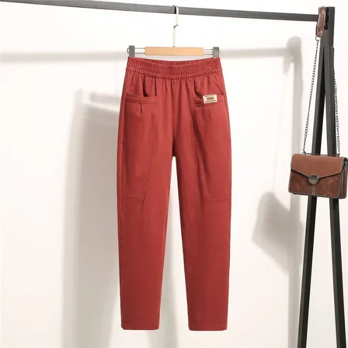 Pantalones Marelise™ con bolsillos grandes y cintura ajustable