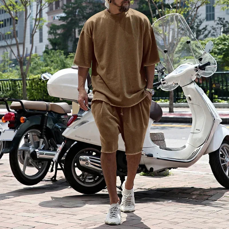 Conjunto Draxen™ de punto de primera calidad, con corte oversize y estilo urbano