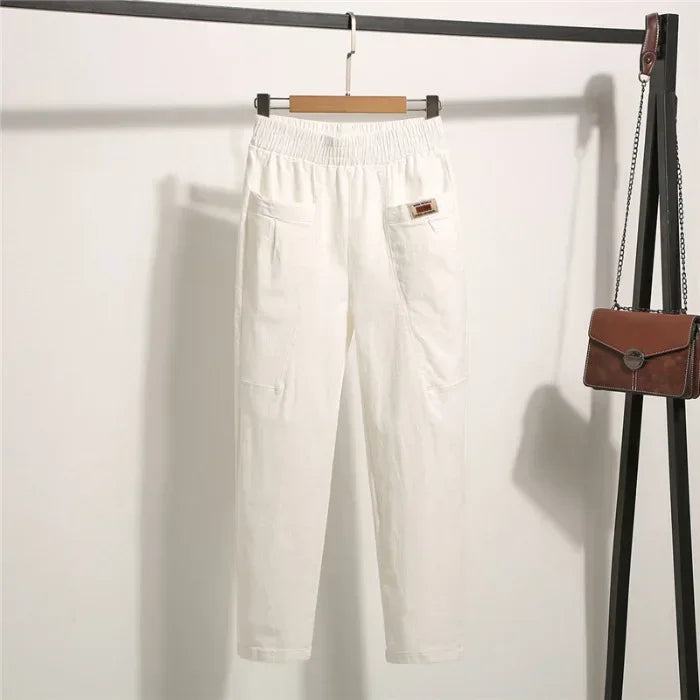 Pantalones Marelise™ con bolsillos grandes y cintura ajustable