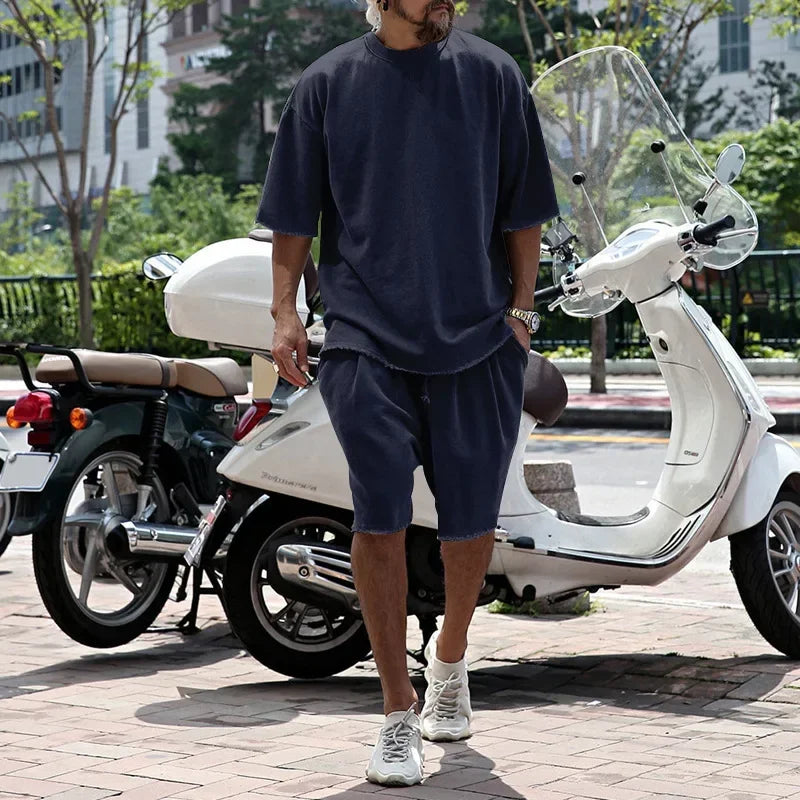 Conjunto Draxen™ de punto de primera calidad, con corte oversize y estilo urbano