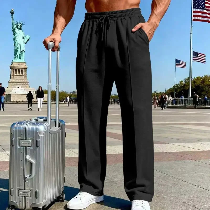 Pantalones de punto Johan™ Premium con cintura elástica y cordón ajustable