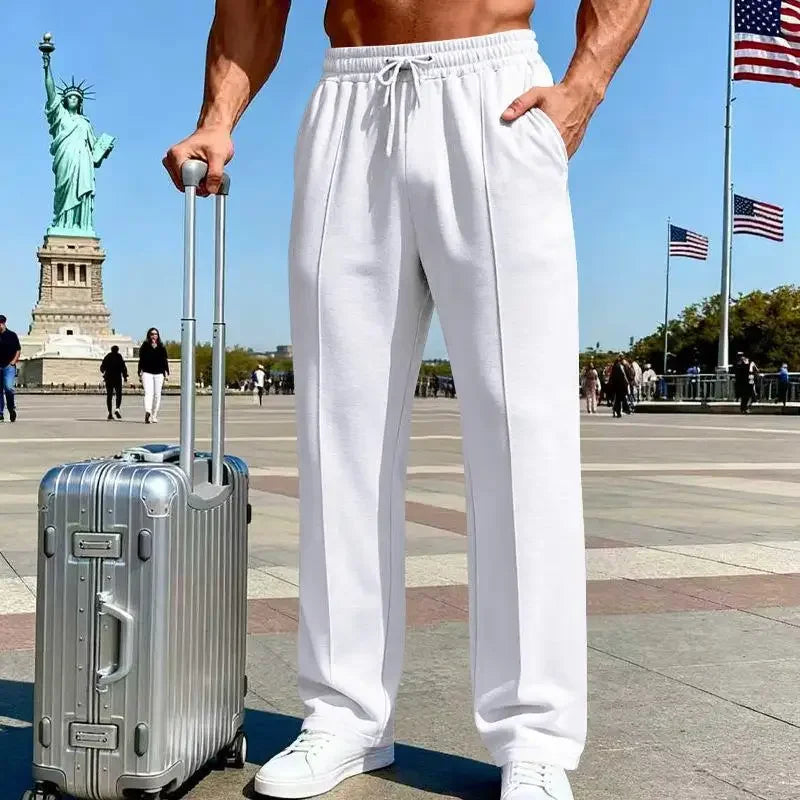 Pantalones de punto Johan™ Premium con cintura elástica y cordón ajustable