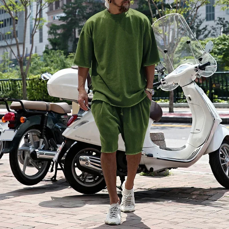 Conjunto Draxen™ de punto de primera calidad, con corte oversize y estilo urbano