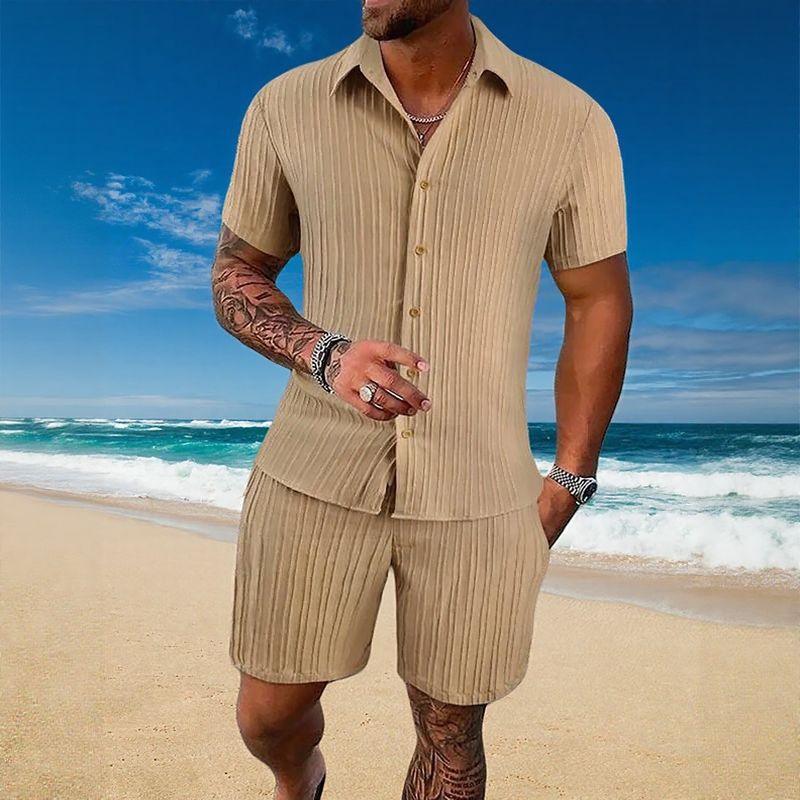 Conjunto Gael™ de seda para hielo con camiseta de manga corta y pantalones cortos ajustables