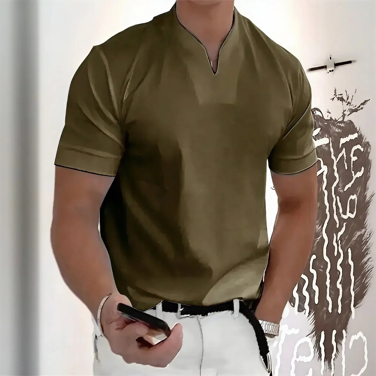 Camiseta Aureon de corte entallado y diseño minimalista