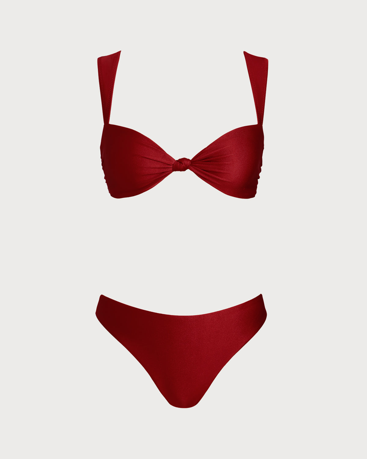 Conjunto de bikini de cintura baja «Red Triangle»
