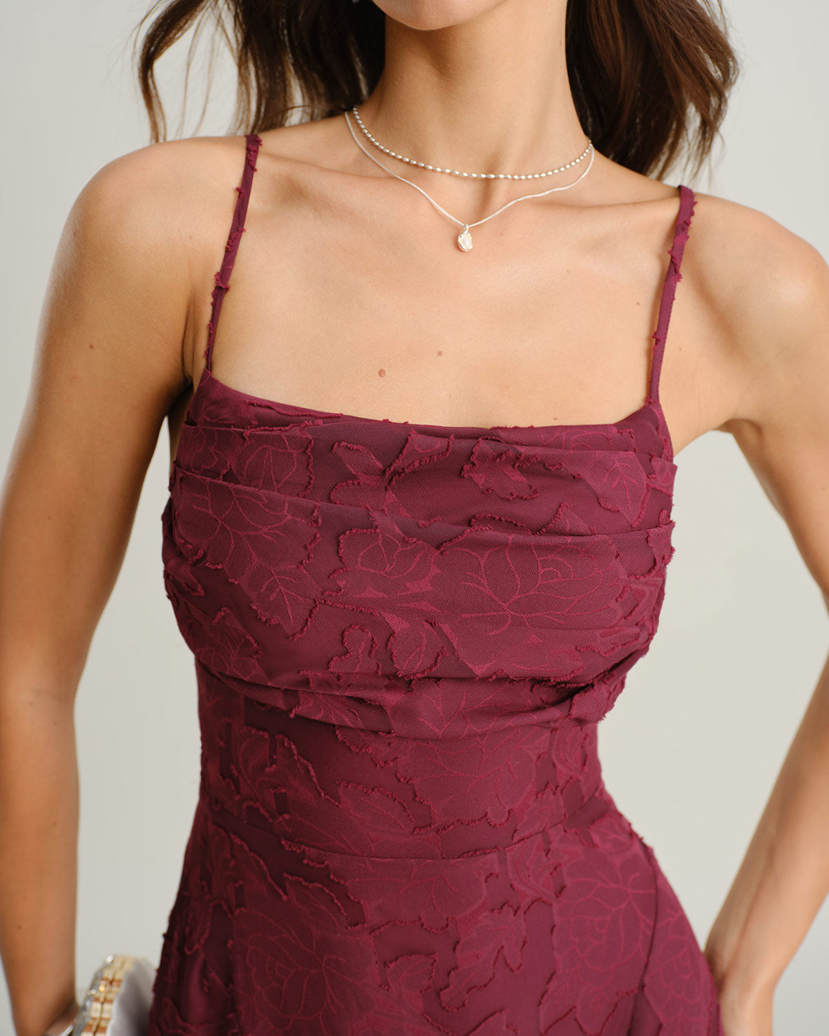 Marta | Vestido largo jacquard